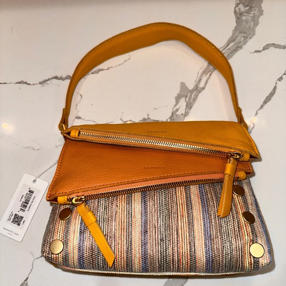 NWT Hammitt $395 16671 Dillon Small Tangerine 6-Way Baguette Bag - Picture 4 of 10